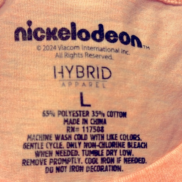 NWT Hybrid apparel tee L pink graphic short sleeves - Picture 2 of 3